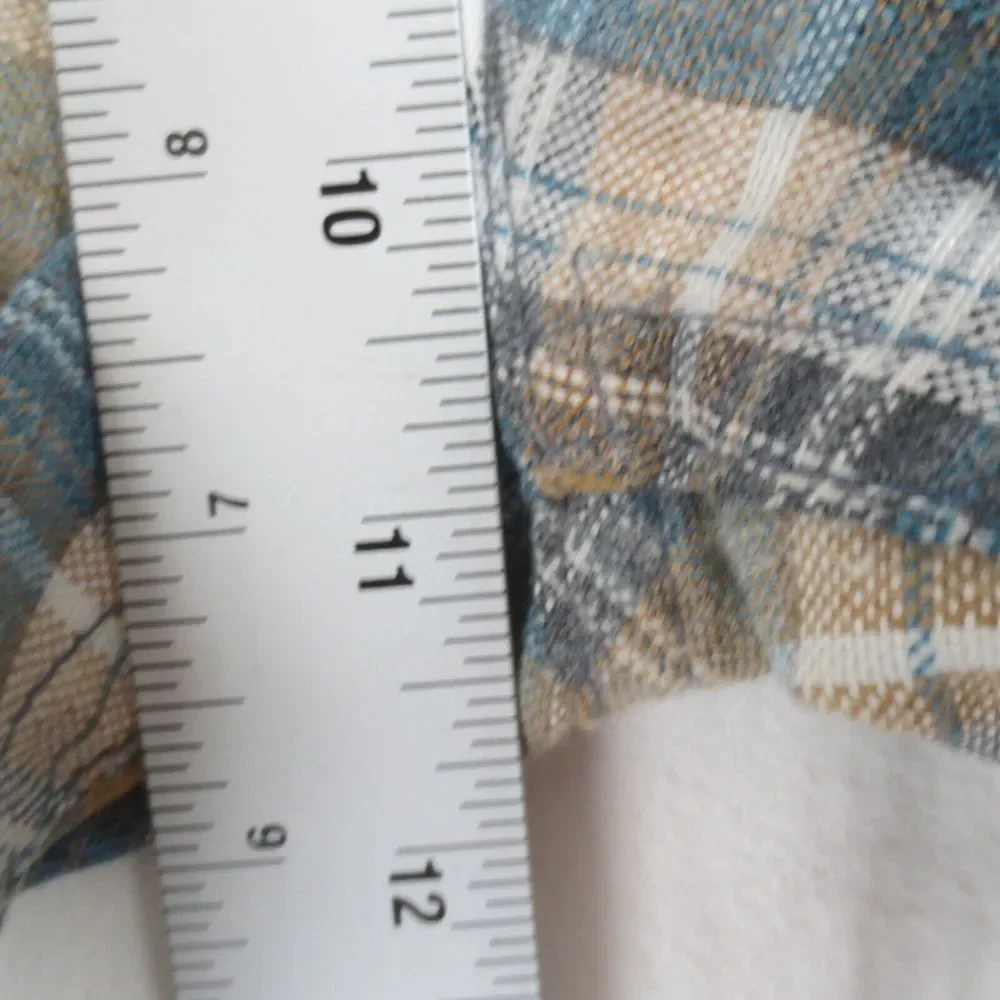Vintage 1974 Levis Bell Bottoms Flared Pants 33x30 Blue Yellow Plaid‎ Talon USA